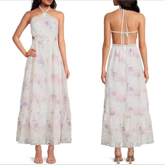 Gianni Bini Dresses & Skirts - GIANNI BINI DELANEY EMBROIDERED MAXI DRESS (Sz 8)